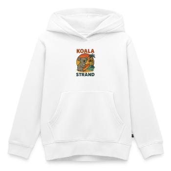 Koala Beach Surfing Surfer - Kids Premium Organic Hoodie - white - Front - AI Model Kid Female (0cm)