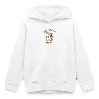 Wandern Wanderer - Kinder Premium Organic Hoodie - Weiß - Vorne - AI Model Kid Female (0cm)