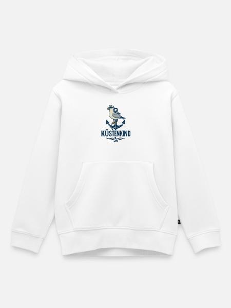 Küstenkind Anker Seemotiv - Kinder Premium Organic Hoodie - Weiß