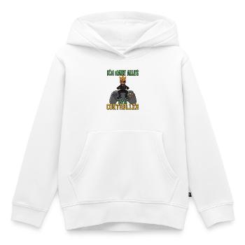 zocken - ich habe alles unter controller - Kinder Premium Organic Hoodie - Weiß - Vorne - AI Model Kid Female (0cm)