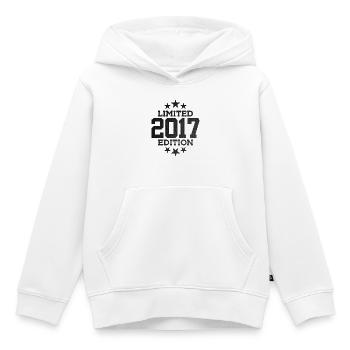 ÉDITION LIMITÉE 2017 9E ANNIVERSAIRE - Sweat Premium à capuche enfant bio - blanc - Devant - AI Model Kid Female (0cm)