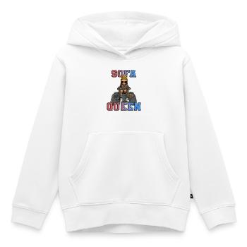 Sofa Queen - gaming zocken - Kinder Premium Organic Hoodie - Weiß - Vorne - AI Model Kid Female (0cm)