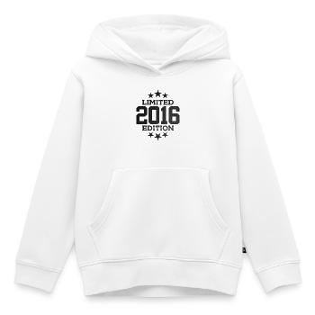 ÉDITION LIMITÉE 2016 10E ANNIVERSAIRE - Sweat Premium à capuche enfant bio - blanc - Devant - AI Model Kid Female (0cm)