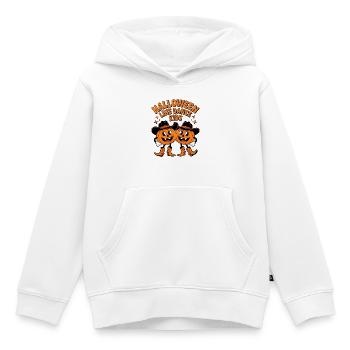 Halloween Linedance Kürbisse - Kinder Premium Organic Hoodie - Weiß - Vorne - AI Model Kid Female (0cm)