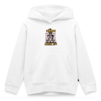 Die Königin ist da jetzt geht das level up gaming - Kinder Premium Organic Hoodie - Weiß - Vorne - AI Model Kid Female (0cm)