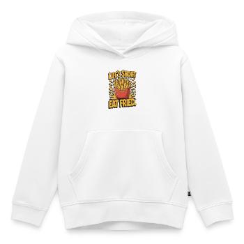 French Fries Fan Delicious Food: Life's Short Eat Fried - Kids Premium Organic Hoodie - white - Front - AI Model Kid Female (0cm)