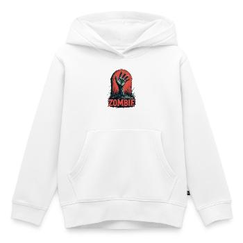Apocalypse Zombie Hand - Kids Premium Organic Hoodie - white - Front - AI Model Kid Female (0cm)