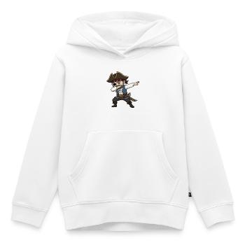 Pirates Dab - Kids Premium Organic Hoodie - white - Front - AI Model Kid Female (0cm)