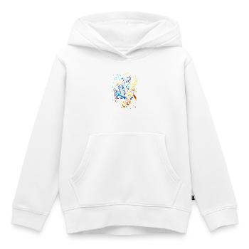 Saxophonist Großvater - Kinder Premium Organic Hoodie - Weiß - Vorne - AI Model Kid Female (0cm)