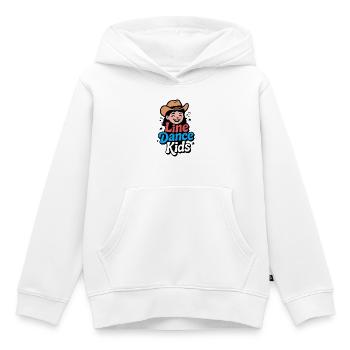 Danse en ligne Enfants Cowboy Hut Fille - Sweat Premium à capuche enfant bio - blanc - Devant - AI Model Kid Female (0cm)