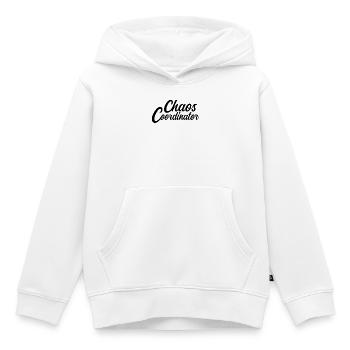 Die Chaos-Koordinatorin - Alles im Griff - Kinder Premium Organic Hoodie - Weiß - Vorne - AI Model Kid Female (0cm)