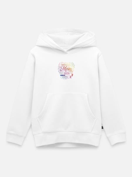 Mama 2026 Loading Mom Bunt - Kinder Premium Organic Hoodie - Weiß