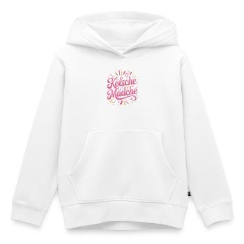Cologne Filles Carnaval Cologne Filles - Sweat Premium à capuche enfant bio - blanc - Devant - AI Model Kid Female (0cm)