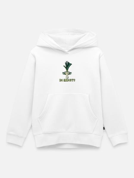 Gewichtheber IM ERNST??? Gym Lustiges - Kinder Premium Organic Hoodie - Weiß