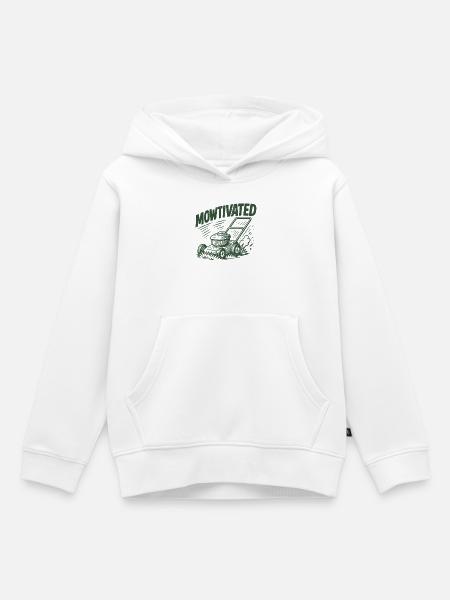 Mowtivated - Kinder Premium Organic Hoodie - Weiß