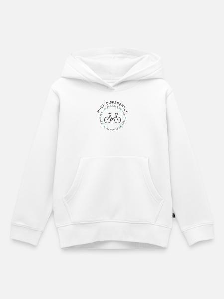 Move Differently - Kinder Premium Organic Hoodie - Weiß