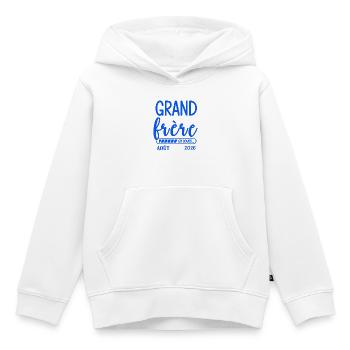 Big Brother August 2026 Schwangerschaftsankündigung Geschenk - Kinder Premium Organic Hoodie - Weiß - Vorne - AI Model Kid Female (0cm)