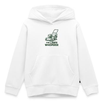Le chuchoteur de pelouse - Sweat Premium à capuche enfant bio - blanc - Devant - AI Model Kid Female (0cm)