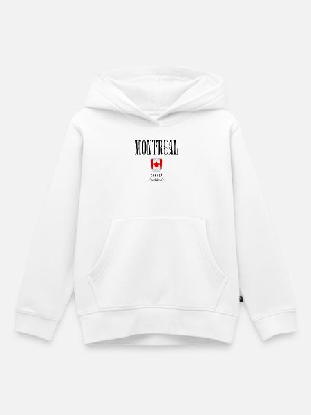 Souvenir Montreal, Montreal Kanada - Kinder Premium Organic Hoodie - Weiß