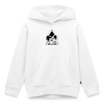 Dabbing Weihnachtsmann, Paar Shirt, lustig - Kinder Premium Organic Hoodie - Weiß - Vorne - AI Model Kid Female (0cm)