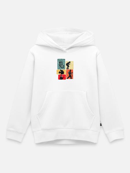 Entdeckerdesign: Expeditionen & Kompass - Kinder Premium Organic Hoodie - Weiß