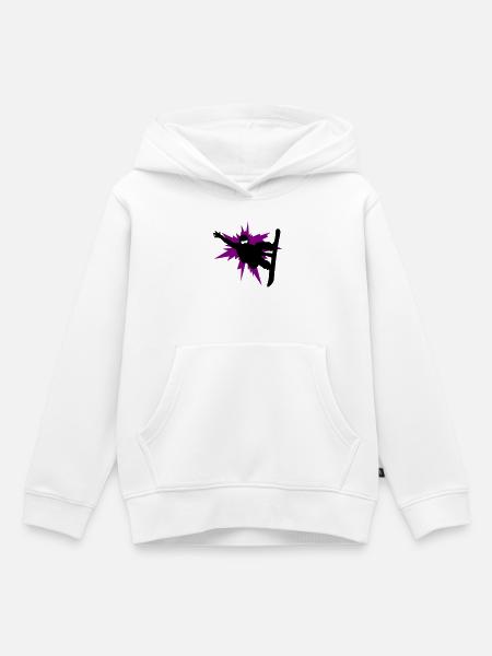 Snowboarding - Kinder Premium Organic Hoodie - Weiß