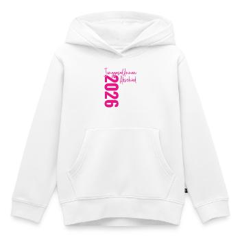 Signature de la fête de célibataire 2026 - Sweat Premium à capuche enfant bio - blanc - Devant - AI Model Kid Female (0cm)