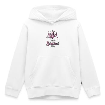 Finally Schoolchild 2026 Unicorn - Kids Premium Organic Hoodie - white - Front - AI Model Kid Female (0cm)