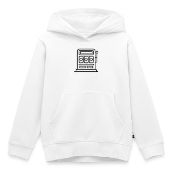 Casino-Spielautomat - Kinder Premium Organic Hoodie - Weiß - Vorne - AI Model Kid Female (0cm)