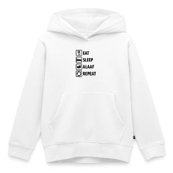 Eat Sleep Alaaf Repeat - Carnival, Shrovetide - Kids Premium Organic Hoodie - white - Front - AI Model Kid Female (0cm)