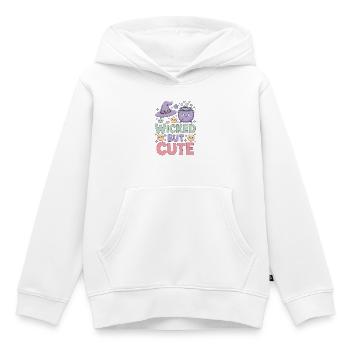 Sorcellerie : Sorcellerie Méchante Mais Mignonne Lanceur de Sorts - Sweat Premium à capuche enfant bio - blanc - Devant - AI Model Kid Female (0cm)