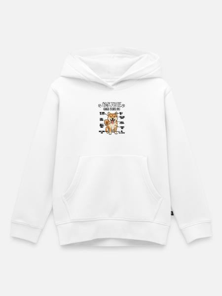 Shiba Inu: Die wahre Anatomie - Kinder Premium Organic Hoodie - Weiß