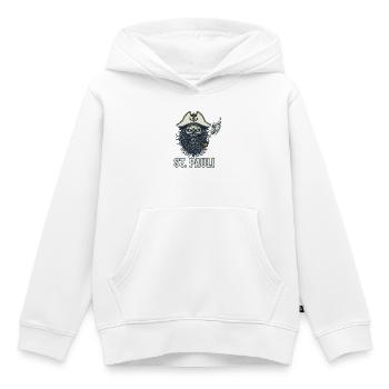 St Pauli Hamburg Paulianer Totenkopf Hafen Capitaine - Sweat Premium à capuche enfant bio - blanc - Devant - AI Model Kid Female (0cm)