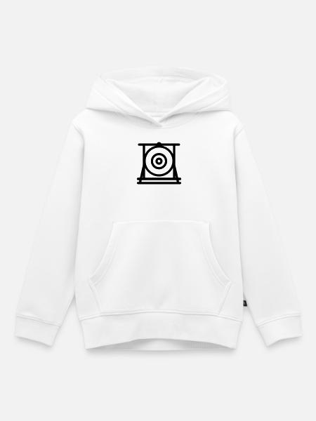 gong - Kinder Premium Organic Hoodie - Weiß