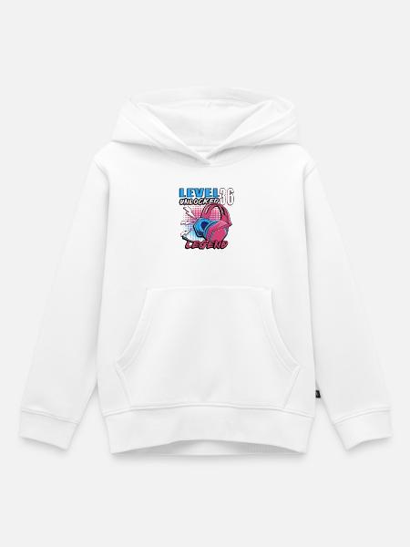 Level 36 Entsperrte Legende Kopfhörer - Kinder Premium Organic Hoodie - Weiß