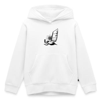 Optimist Opti Sailboat Sailing for Kids Regatta - Kids Premium Organic Hoodie - white - Front - AI Model Kid Female (0cm)