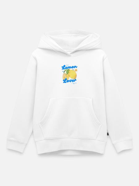 Zitrone Lemon Lover - Kinder Premium Organic Hoodie - Weiß