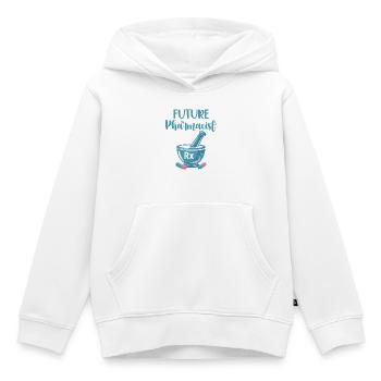 L’avenir des pharmaciens - Sweat Premium à capuche enfant bio - blanc - Devant - AI Model Kid Female (0cm)