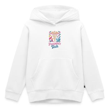 Rx Tech Pharmacy Art - Kids Premium Organic Hoodie - white - Front - AI Model Kid Female (0cm)