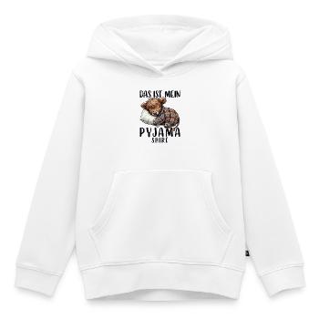 Pyjama Chemise de nuit Pyjama Pyjama Vache Highland Vache - Sweat Premium à capuche enfant bio - blanc - Devant - AI Model Kid Female (0cm)