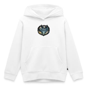 Silent as starlight - Kids Premium Organic Hoodie - white - Front - AI Model Kid Female (0cm)