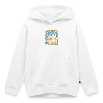 Pediatric Nurse Expert In Giggles And Healthcare - Kids Premium Organic Hoodie - white - Front - AI Model Kid Female (0cm)