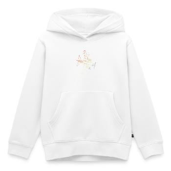 Dessin rétro d’avion - Sweat Premium à capuche enfant bio - blanc - Devant - AI Model Kid Female (0cm)