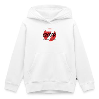 7e anniversaire 2019 cadeau garçons et filles - Sweat Premium à capuche enfant bio - blanc - Devant - AI Model Kid Female (0cm)