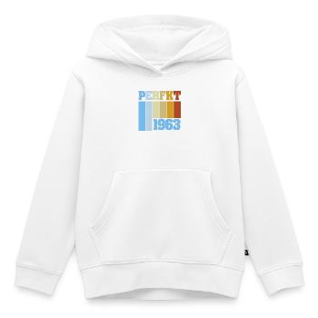 Einzigartig 1963 - Kinder Premium Organic Hoodie - Weiß - Vorne - AI Model Kid Female (0cm)