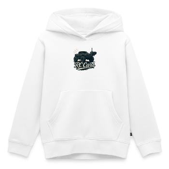 RC Cars Monster Truck Logo - Sweat Premium à capuche enfant bio - blanc - Devant - AI Model Kid Female (0cm)