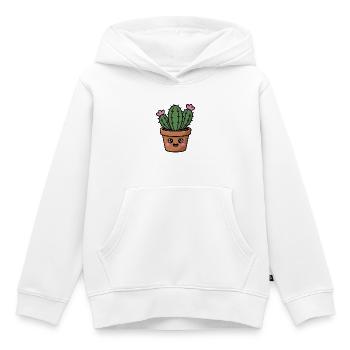 Kawaii Cactus - Kinder Premium Organic Hoodie - Weiß - Vorne - AI Model Kid Female (0cm)