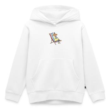 Relaxter Strandpelikan - Kinder Premium Organic Hoodie - Weiß - Vorne - AI Model Kid Female (0cm)