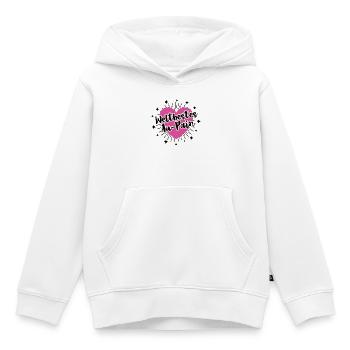 Année de la Au Pair à l’étranger Aupair Meilleures filles au pair - Sweat Premium à capuche enfant bio - blanc - Devant - AI Model Kid Female (0cm)