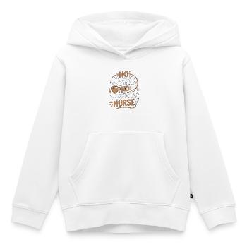 Infirmière en oncologie sans café Infirmière en chimio Amoureuse du café - Sweat Premium à capuche enfant bio - blanc - Devant - AI Model Kid Female (0cm)